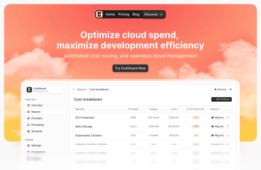 A web app that provides cost breakdowns and suggestions for reducing cloud expenses